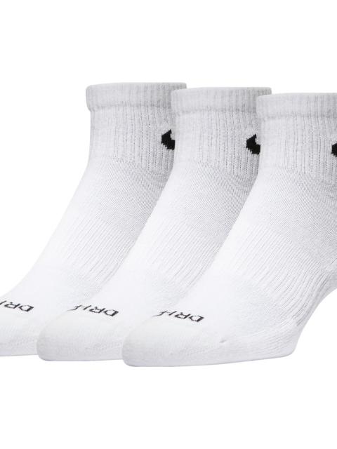 Nike Nike Mens Nike 3 Pack Dri-FIT Plus Quarter Socks