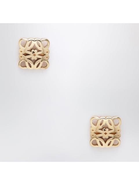 Loewe Loewe Gold-Tone Anagram Bombe Stud Earrings Women