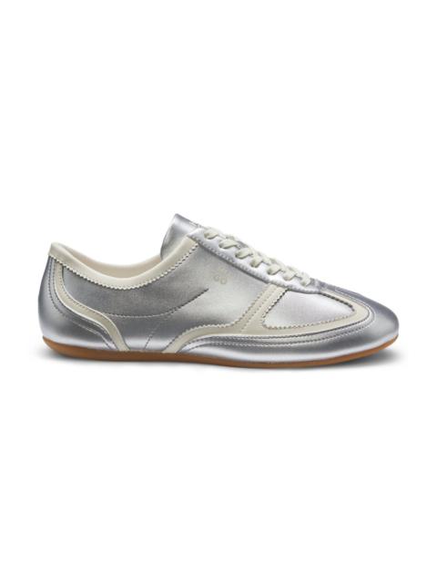 HUGO COMFORT-INSOLE TRAINERS WITH SILVER-TONE UPPERS