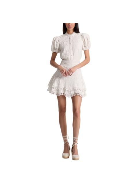 Alice + Olivia alice + olivia Loryn Embroidered Shirtdress