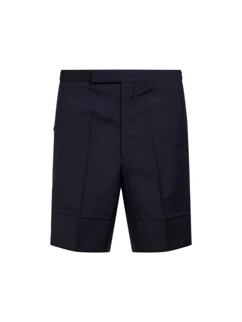 Prada Prada Abbigliamento Men Blue Wool And Mohair Tailored Bermuda Shorts