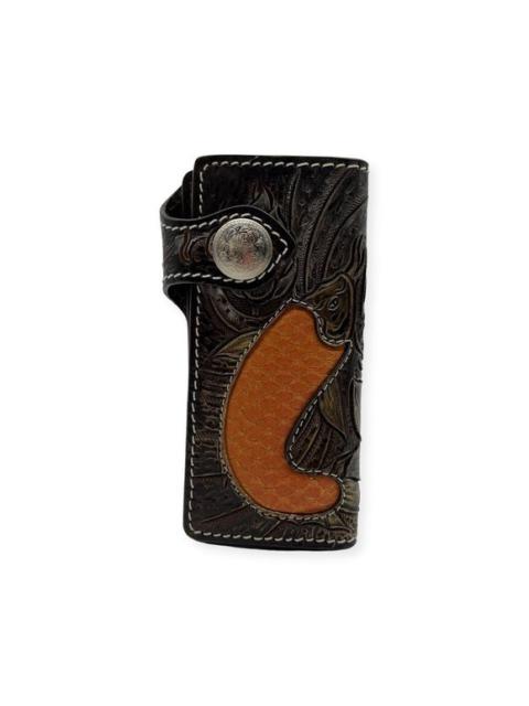 Rockertype koi Leather Wallet Black & Brown