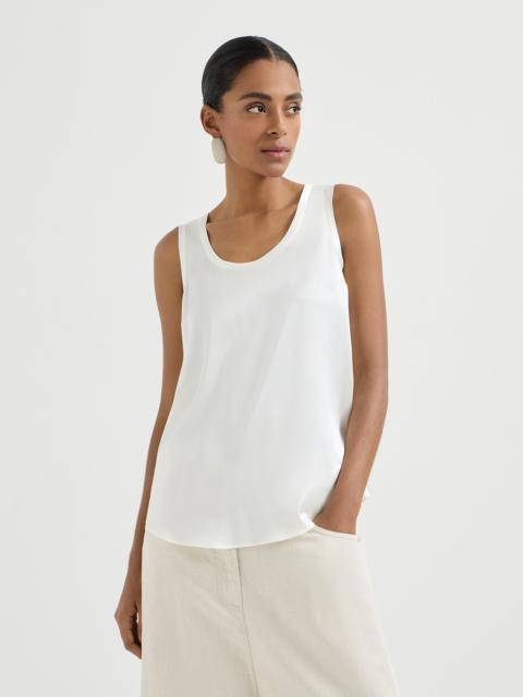 Brunello Cucinelli Stretch silk satin camisole