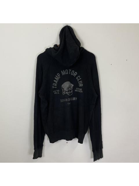 Other Designers Vintage - Vintage Tramp Motor Club Skulls Hoodies Sweater