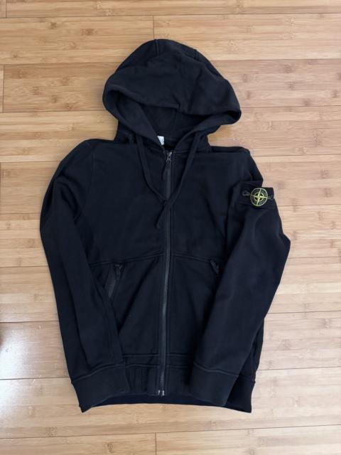Stone Island Black zip up hoodie