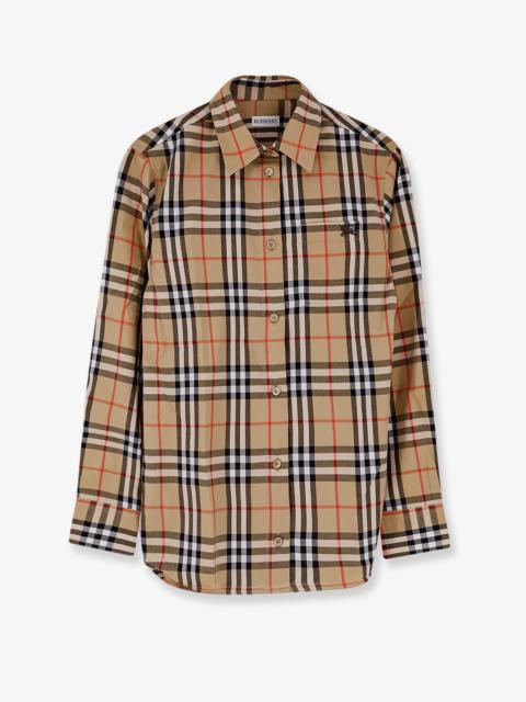 Burberry Burberry Emma Cotton Shirt With Check Pattern