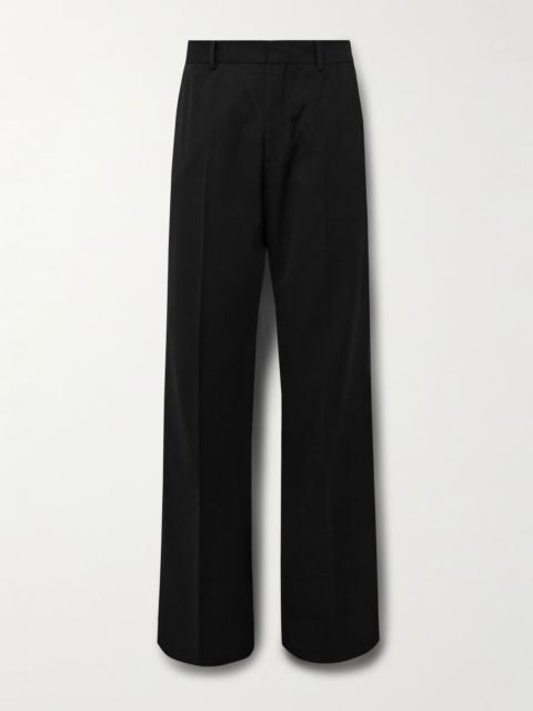 Acne Studios Flared Woven Trousers Black