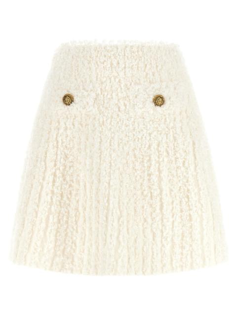 Balmain Balmain Women Plumetis Tweed Skirt