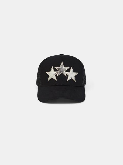 AMIRI 3 STAR METALLIC TRUCKER HAT