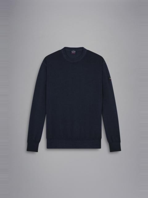 Paul & Shark GARMENT DYED WOOL SWEATER