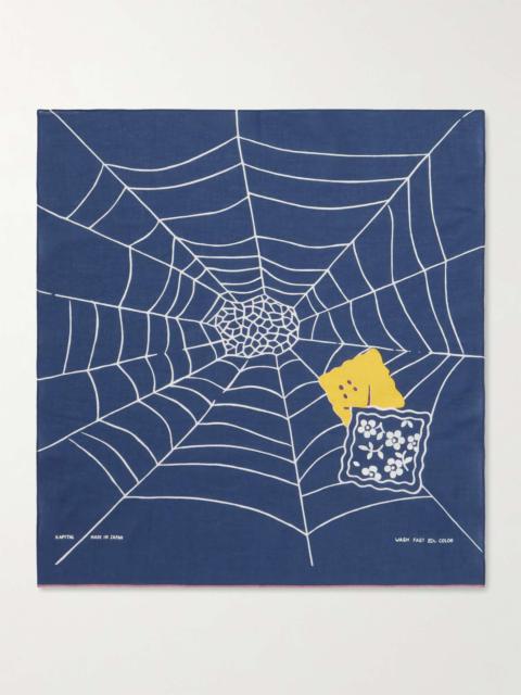 Fastcolor Printed Selvedge Cotton-Voile Bandana