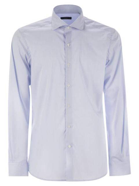 Other Designers Fay Men Stretch Poplin Shirt With French Collar