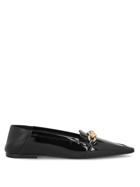 SAINT LAURENT Saint Laurent Patent Leather Le Maillon Loafers