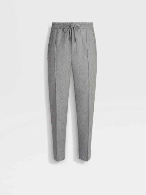 ZEGNA GREY MÉLANGE 15MILMIL15 WOOL JOGGERS
