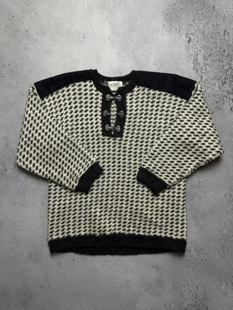 Other Designers Vintage - Norwegian wool Fjord Pure New Wool Cardigan Knit Vintag 90s