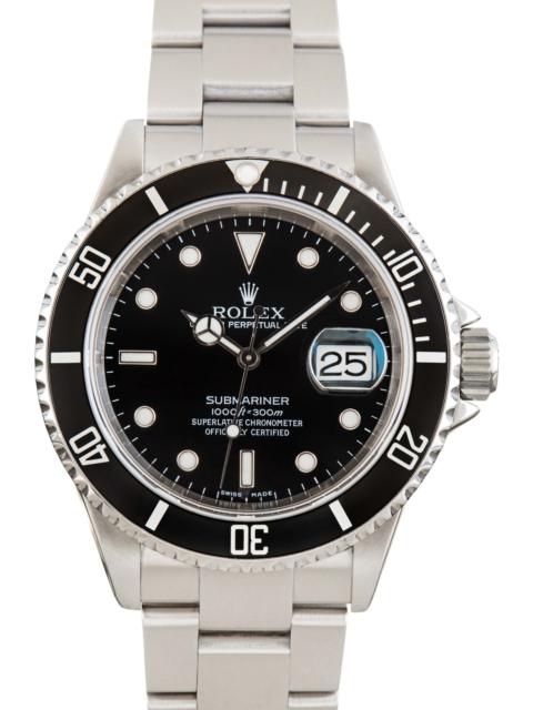 ROLEX Pre-Owned Rolex Submariner 16610T Stainless Steel Oyster