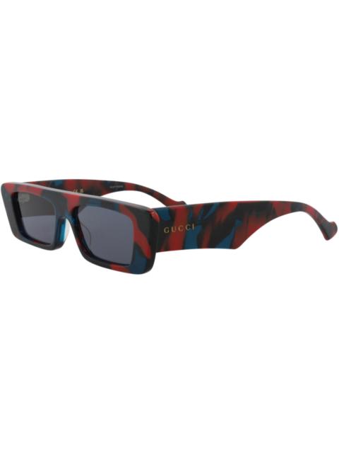 GUCCI Gucci Square Rectangle Sunglasses Havana/Havana/Blue (GG1331S-30013890-007)