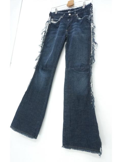 Diesel Rare🔥Vintage DIESEL Flared Ripped Outseam Women Jeans