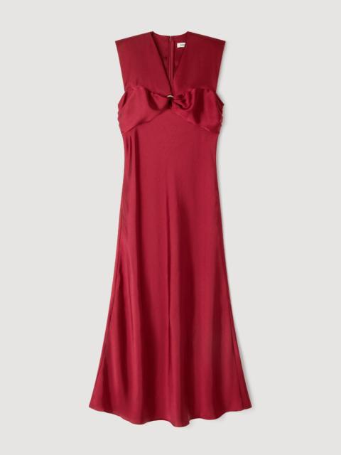 Sandro V-NECK MAXI DRESS
