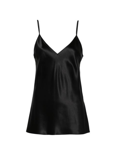 JOSEPH V-neck silk top