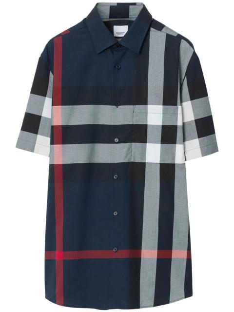 Burberry check-pattern cotton shirt