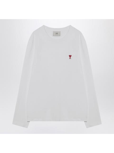 AMI Paris Ami Paris White Ami De Coeur Sweater Men