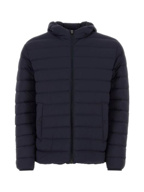 Herno Herno Man Navy Blue Stretch Nylon Down Jacket