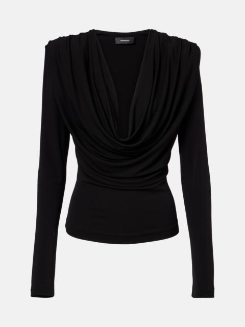 WARDROBE.NYC Draped jersey top
