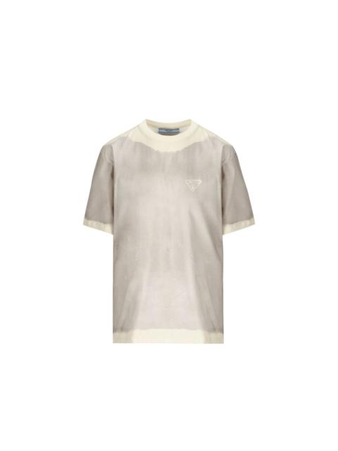 Prada Cotton Logo T Shirt