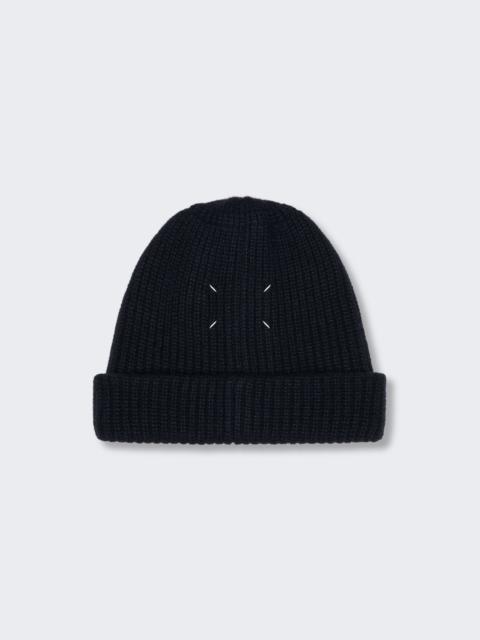 Maison Margiela Cashmere Beanie Dark Blue