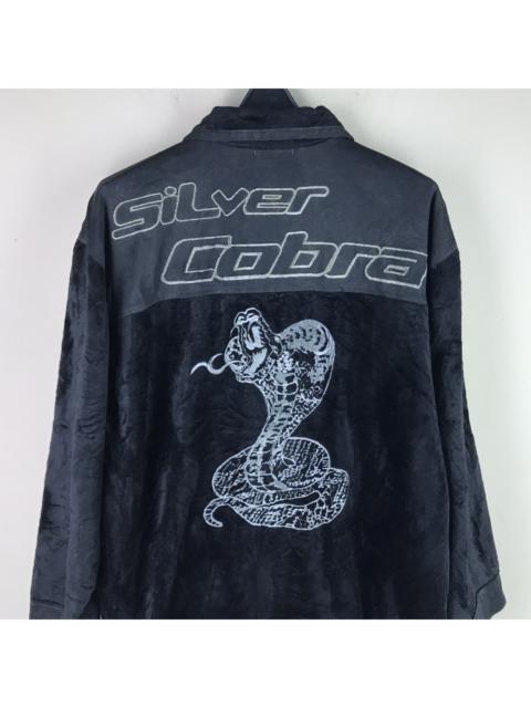 Other Designers Japanese Brand - Silver Cobra Embroidery Logo Velour Jacket