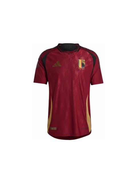 adidas adidas Belgium 2024 Home Authentic Jersey Team Coll Burgundy