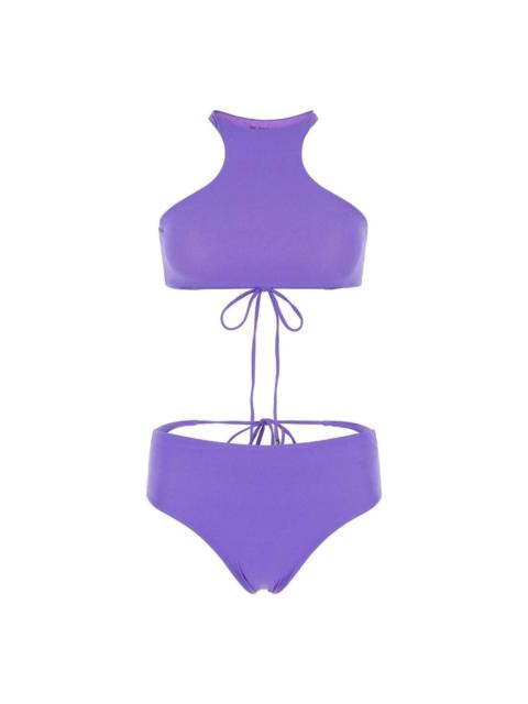 THE ATTICO Violet Two-piece Bikini Set