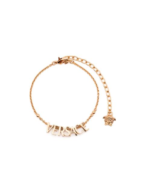 VERSACE logo-lettering bracelet