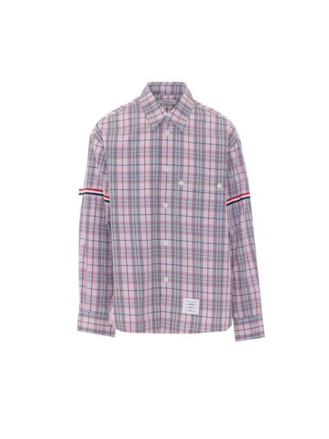 Thom Browne Thom Browne Men Check Oversize Shirt