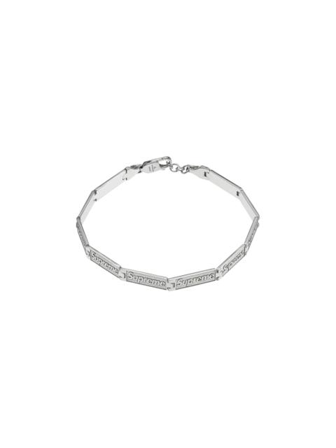 Supreme x Jacob & Co. Logo Link Bracelet 'Sterling Silver'