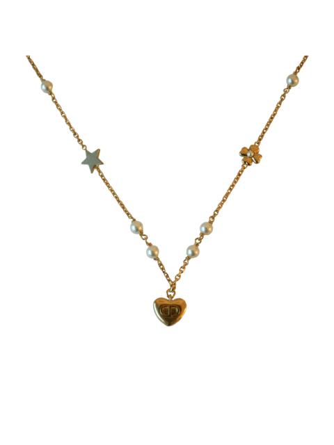 Dior Dior Petit CD Lucky Charms With Pearls Stars Hearts Clover Necklace Gold
