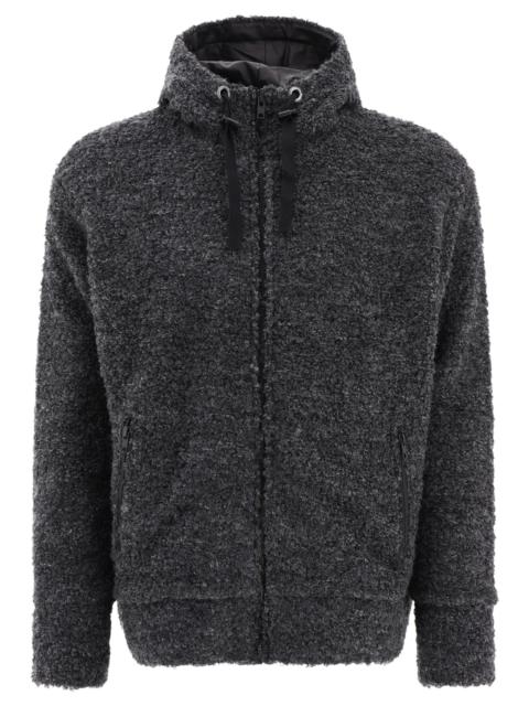 Junya Watanabe MAN Junya Watanabe Man Textured Drawstring Zipped Hoodie