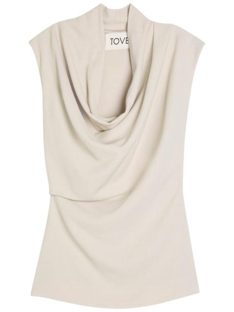 TOVE Tove Nula Draped Crepe-de Chine top