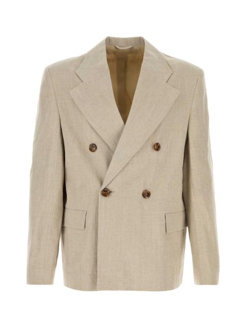 Séfr Sefr Men Beige Linen Donovan Blazer