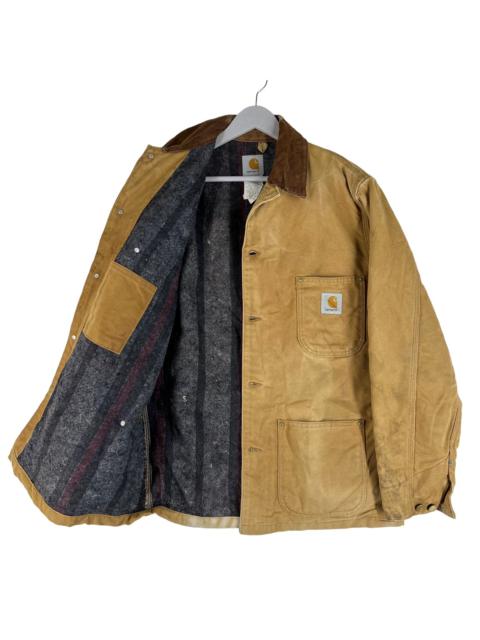 Other Designers Vintage - Vintage Carhartt Blanket Jacket - Faded Duck Size medium