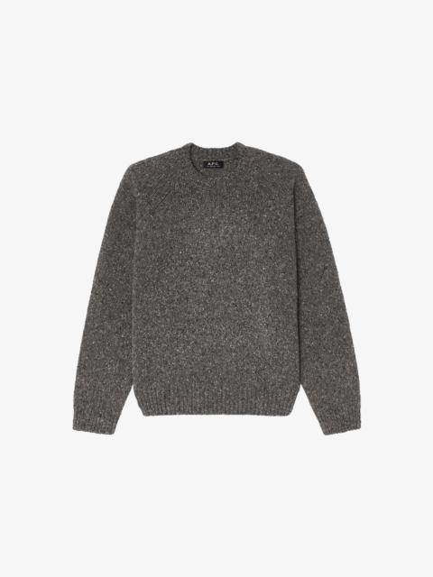 A.P.C. SPECKLED WOOL SWEATER