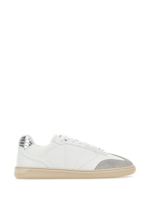 VERSACE White leather sneakers