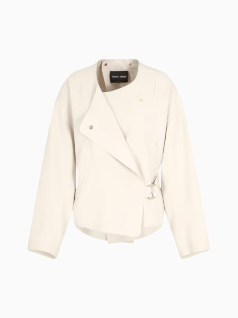 GIORGIO ARMANI BLOUSON IN TECHNICAL CADY