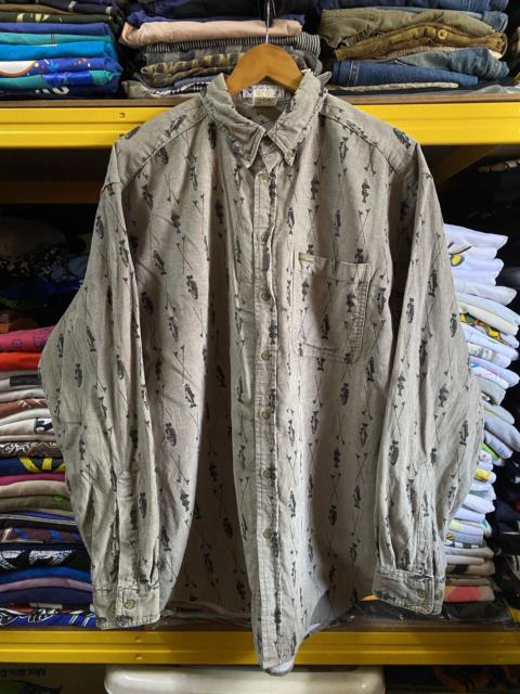 Other Designers Vintage Columbia Fishing Gear Fullprint longsleeve coudroy