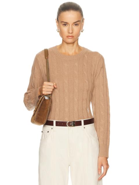 Sporty & Rich SRC Cableknit Cashmere Sweater