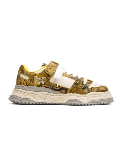 Maison MIHARAYASUHIRO "KEITH" OG Sole Python Printed Leather Low-top Sneaker