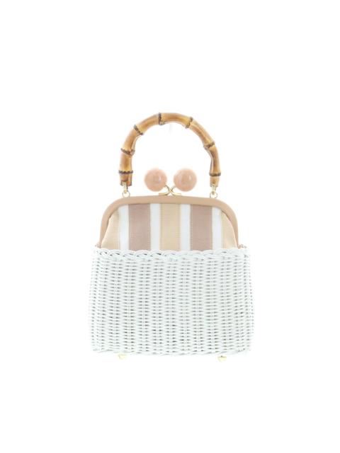 Other Designers Carla Saint Barth – Vimini Wallet Bag – White / Carne