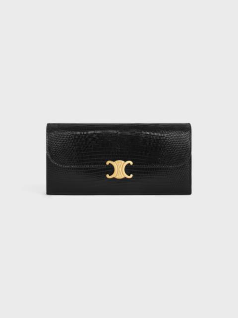 CELINE LARGE WALLET TRIOMPHE in lizard