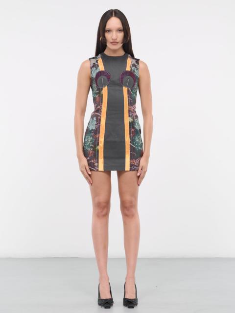 Marine Serre Regenerated Floral Tapestries Dress